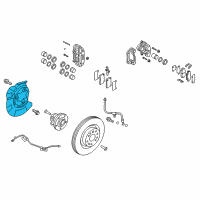 OEM 2013 Hyundai Genesis Coupe Cover-Front Brake Disc Dust LH Diagram - 51755-2M000