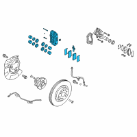 OEM 2015 Hyundai Genesis Coupe Brake Assembly-Front, RH Diagram - 58130-2M700