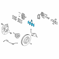 OEM 2012 Hyundai Genesis Coupe Front Disc Brake Pad Kit Diagram - 58101-2MA10