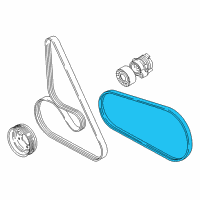 OEM BMW M5 Ribbed V-Belt Diagram - 11-28-7-843-247