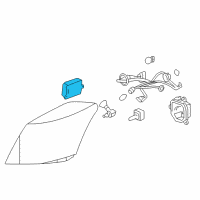 OEM Cadillac Ballast Asm, Headlamp Diagram - 16531364