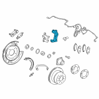 OEM 2009 Toyota Land Cruiser Caliper Mount Diagram - 47822-60070