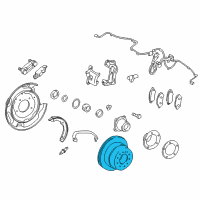 OEM Lexus LX570 Disc, Rear Diagram - 42431-60290