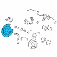 OEM Toyota Land Cruiser Backing Plate Diagram - 46503-60221