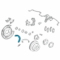 OEM 2020 Toyota Land Cruiser Park Brake Shoes Diagram - 46530-34010