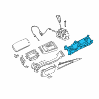 OEM Jeep Grand Cherokee Bracket-Console Diagram - 5108174AE