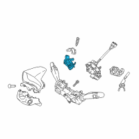 OEM 2018 Hyundai Accent Body & Switch Assembly-Steering & IGNTION Diagram - 81910-J0000