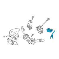 OEM 2021 Hyundai Accent Lock Key & Cylinder Set Diagram - 81905-J0080