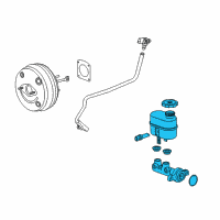 OEM GMC Sierra 1500 Master Cylinder Diagram - 20925765