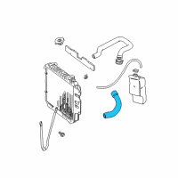 OEM 2005 Jeep Wrangler Hose-Radiator Diagram - 52080031AD