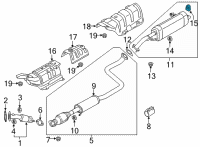 OEM Hyundai Elantra HANGER Diagram - 28780-AA500