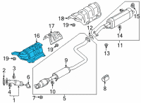 OEM Hyundai Elantra INSULATOR-Heat Diagram - 28788-AA000