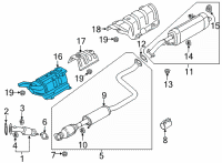 OEM 2022 Hyundai Elantra INSULATOR-Heat Diagram - 28788-AA000