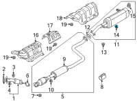 OEM Hyundai Elantra HANGER Diagram - 28780-AA100