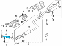 OEM 2022 Hyundai Elantra Muffler Assy-Front Diagram - 28610-AA400
