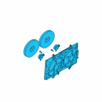 OEM 2008 Nissan Quest Motor Assy-Fan & Shroud Diagram - 21481-5Z00A