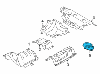 OEM Lincoln Corsair HEAT SHIELD Diagram - LX6Z-9A032-A