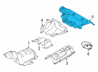 OEM 2021 Ford Escape HEAT SHIELD Diagram - LX6Z-5811434-H