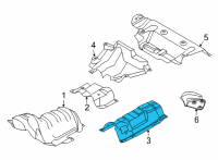 OEM Lincoln Corsair HEAT SHIELD Diagram - LX6Z-7811434-C