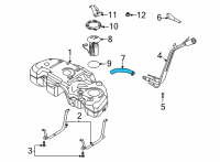 OEM Ford Escape HOSE - FILLER PIPE Diagram - LX6Z-9047-B