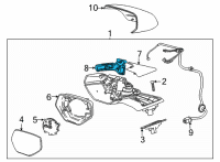 OEM 2021 Chevrolet Corvette Signal Lamp Diagram - 84574943