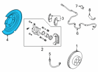 OEM 2022 Nissan Sentra Baffle Plate Diagram - 44150-6LA0B