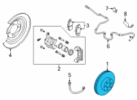 OEM 2022 Nissan Sentra Rotor-Disc Brake, Rear Axle Diagram - 43206-6LA0B