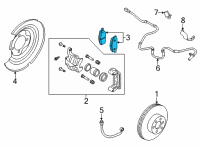 OEM 2020 Nissan Sentra Pad Kit-Disc Br Diagram - D4060-6LA0A