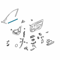 OEM 2009 Acura TL Weatherstrip, Right Front Door (Inner) Diagram - 72335-TK4-A01