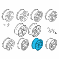 OEM 2015 BMW Z4 Light Alloy Rim Diagram - 36-11-6-785-254