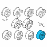 OEM 2015 BMW Z4 Light Alloy Rim Diagram - 36-11-7-842-136