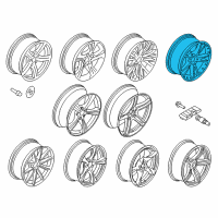 OEM 2015 BMW Z4 Two-Piece Light Alloy Rim Diagram - 36-11-6-785-252