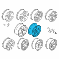 OEM 2015 BMW Z4 Light Alloy Rim Diagram - 36-11-7-842-133