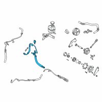 OEM 1998 Toyota Camry Upper Pressure Hose Diagram - 44411-07030