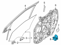 OEM 2022 Kia Carnival MOTOR ASSY-FRONT POW Diagram - 82450R0010