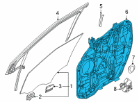 OEM Kia Carnival Panel Assembly-Front Dr Diagram - 82471R0010