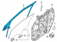 OEM Kia Run Assembly-Fr Dr WDO G Diagram - 82530R0010
