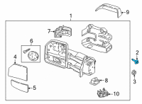 OEM 2022 Ford Police Interceptor Utility Mirror Bolt Diagram - -W505424-S450B