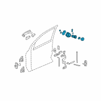 OEM Chevrolet Equinox Lock Cylinder Diagram - 19120480