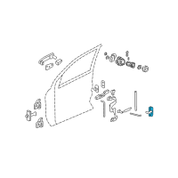 OEM 2008 Pontiac Torrent Latch Diagram - 88980997