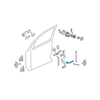 OEM 2009 Pontiac Torrent Lock Rod Diagram - 88980994