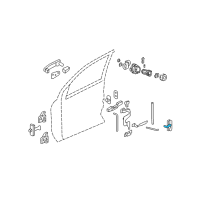 OEM 2008 Pontiac Torrent Lock Rod Diagram - 88981007