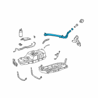 OEM 2004 Toyota Sequoia Filler Pipe Diagram - 77201-0C020