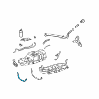 OEM Toyota Sequoia Fuel Tank Mount Strap Diagram - 77601-0C010