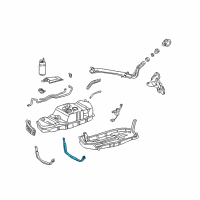 OEM 2007 Toyota Sequoia Fuel Tank Mount Strap Diagram - 77603-0C010