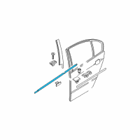 OEM 2003 BMW 325i Outer Weatherstrip, Left Diagram - 51-34-7-890-693