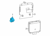 OEM Ford Maverick Automatic Park Sensor Diagram - KU5Z-15K859-AAPTM