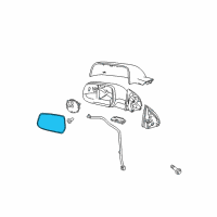 OEM 2011 Chevrolet Equinox Mirror Glass Diagram - 20873492