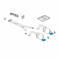 OEM 2006 Cadillac XLR Exhaust Tail Pipe Assembly Diagram - 15146283