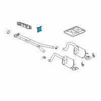 OEM Cadillac XLR Hanger Asm-Exhaust Pipe Rear Diagram - 15790055